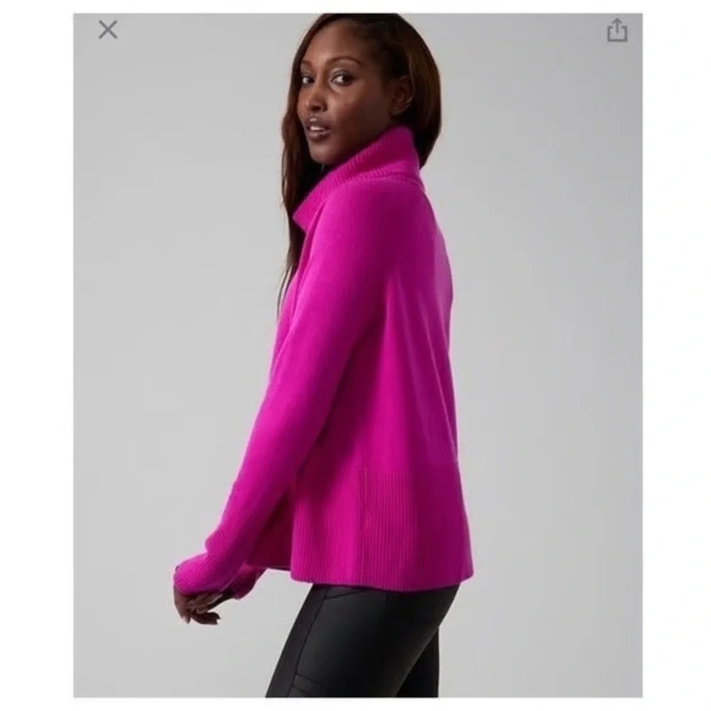 Athleta Wool Cashmere Aspen Turtleneck Sweater - Picture 2 of 9